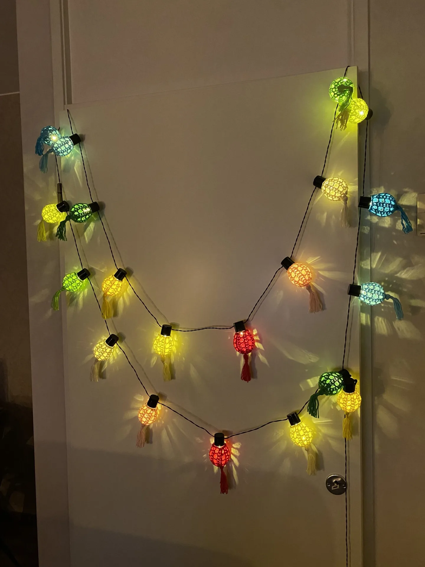 Gekleurde lichtslinger